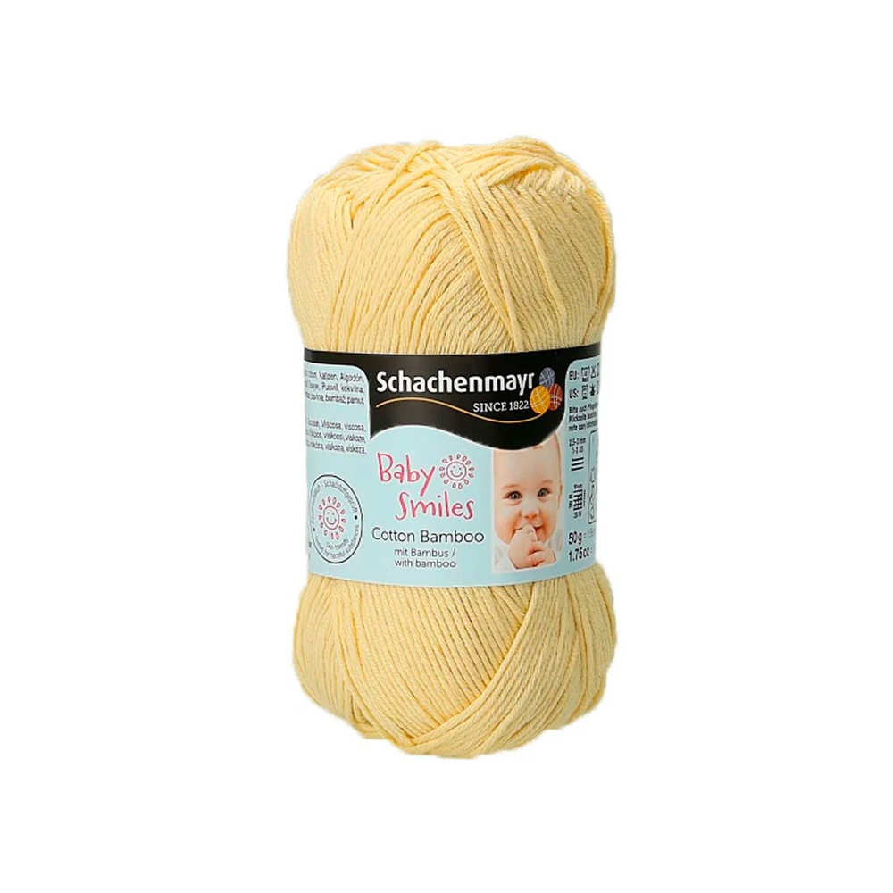 Cotton Bamboo /Коттон Бамбу/ пряжа Schachenmayr Baby Smiles (52% хлопок, 48% вискоза), 50г/156м, арт. #1