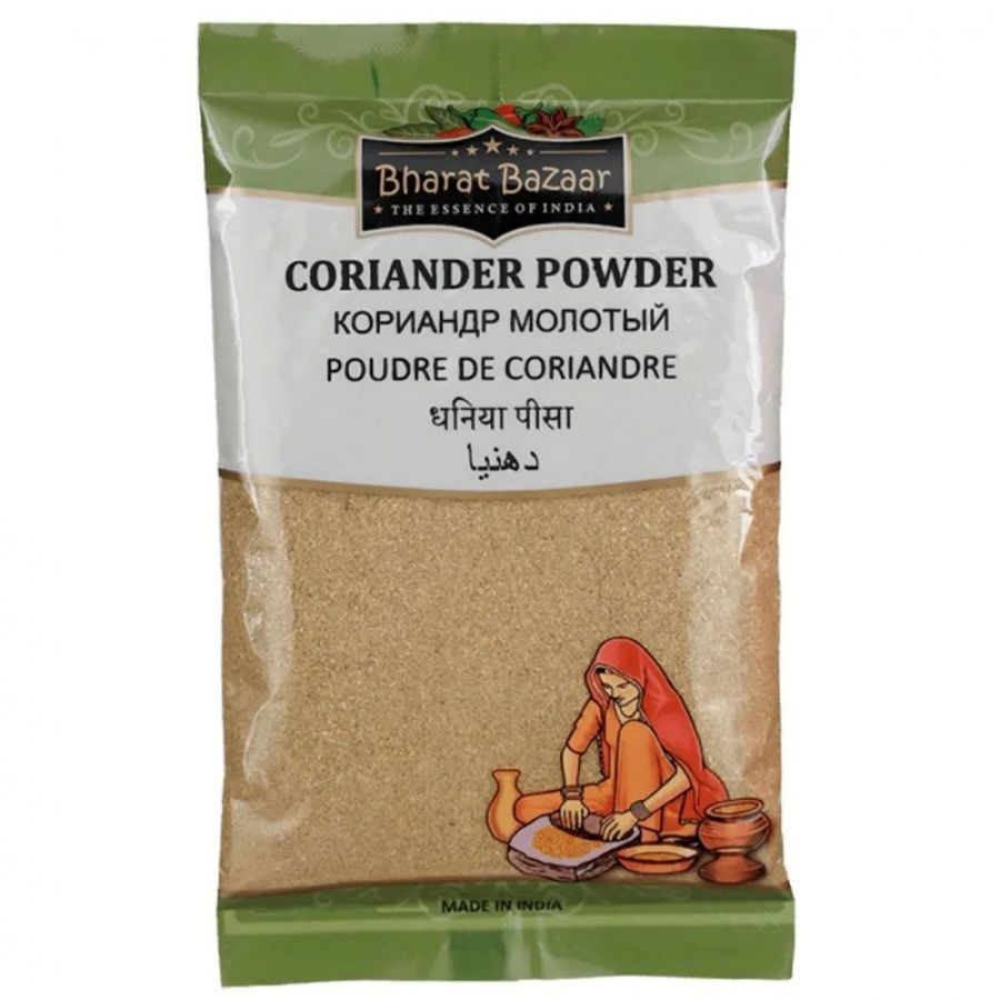 CORIANDER POWDER (Dhaniya Powder), Bharat Bazaar (Кориандр Молотый (Дхания), Бхарат Базар), 100 г.  #1