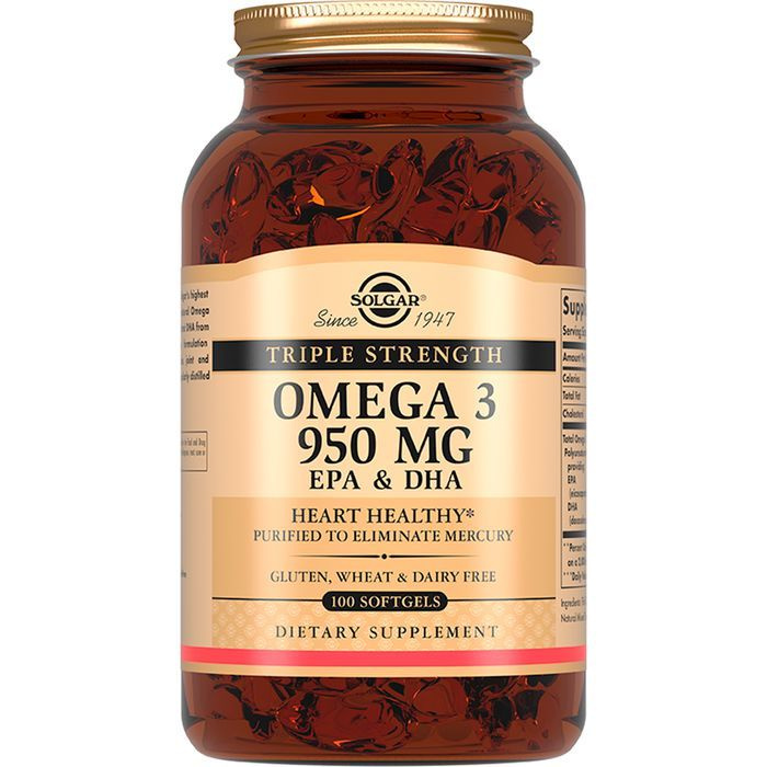 Solgar, Omega 3 "Омега-3", 950 мг, 100 капсул #1