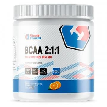 100% BCAA 2:1:1 PREMIUM (БЦАА, аминокислоты) 500 г FitnessFormula #1