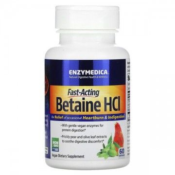 Betaine HCL (бетаина гидрохлорид) 60 капсул Enzymedica #1