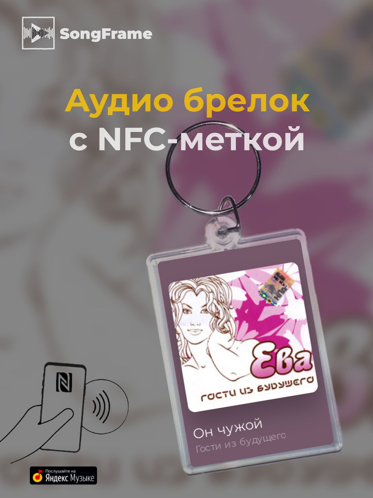 Брелок Яндекс Музыка с NFC Трек: Гости из будущего - Он чужой  #1