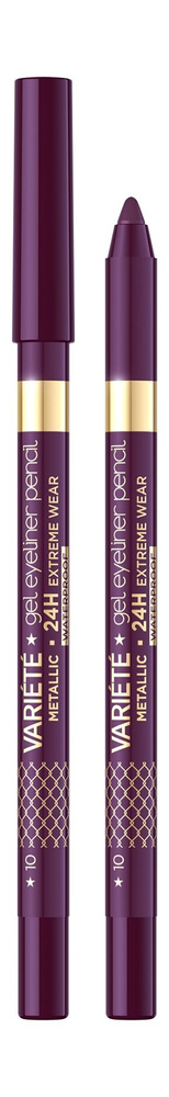 EVELINE Карандаш для глаз гелевый Variete Gel Eye Liner, 10 мл, 10 Aubergine #1