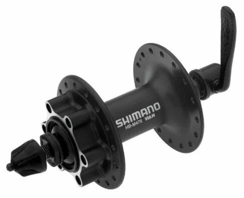 Втулка передняя SHIMANO HB-M475, 32 отверстия, 6 болтов, QR 133 мм, черная  #1