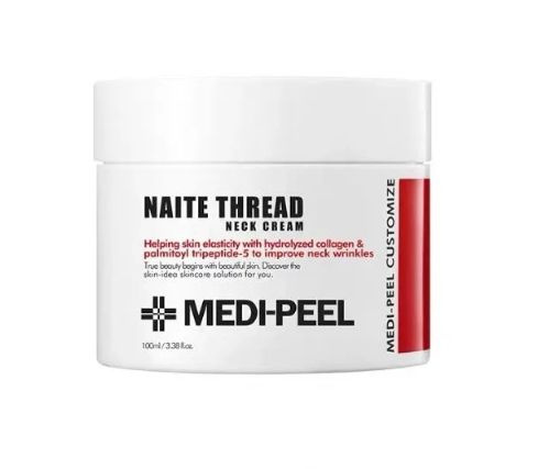 MEDI-PEEL Naite Thread Neck Cream - Инновационный подтягивающий крем для шеи и зоны декольте с пептидным #1