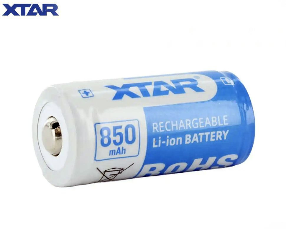 Аккумулятор Xtar RCR123A (16340) 3,6 В. 850 mAh #1