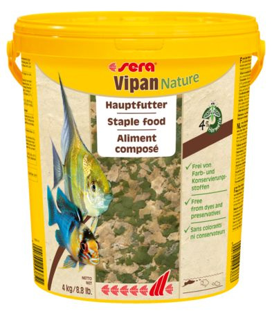 Корм для рыб основной Sera Vipan Nature XL, крупные хлопья, 10 л, 2 кг  #1