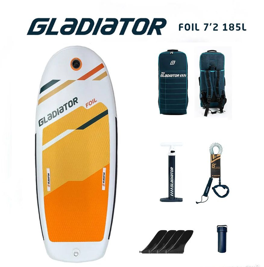 Фойлборд фоилборд foilboard GLADIATOR FOIL 7.2- 185л для винга надувной (218*86*12cm) 2024  #1