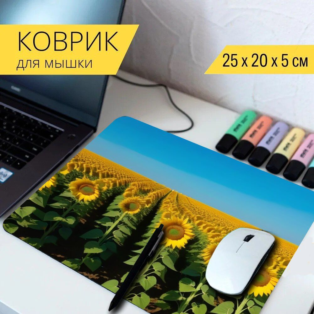 LotsPrints Коврик для мыши poc-PLACES-FLOWER-1769, разноцветный #1