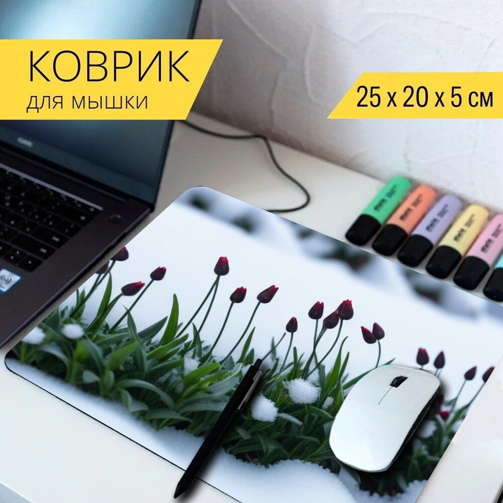 LotsPrints Коврик для мыши poc-PLACES-FLOWER-1106, разноцветный #1