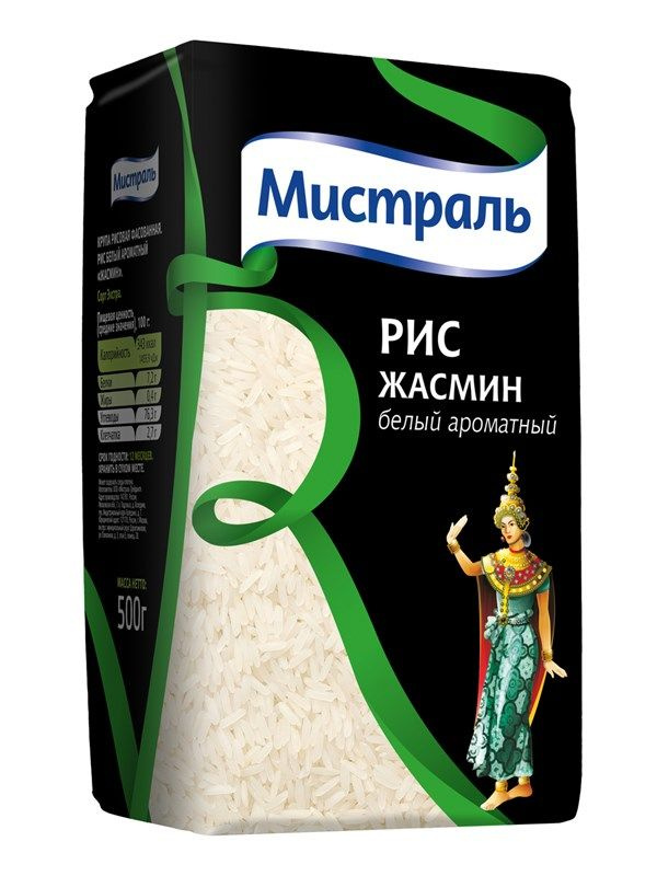 Рис Мистраль Жасмин белый ароматный, 500г #1