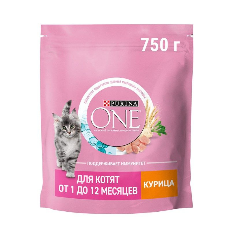 Корм сухой Purina One для котят с курицей и цельными злаками, 750г  #1