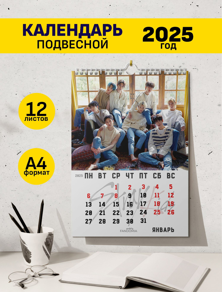 Календарь А4 кпоп Stray Kids 12л, 2025 год #1