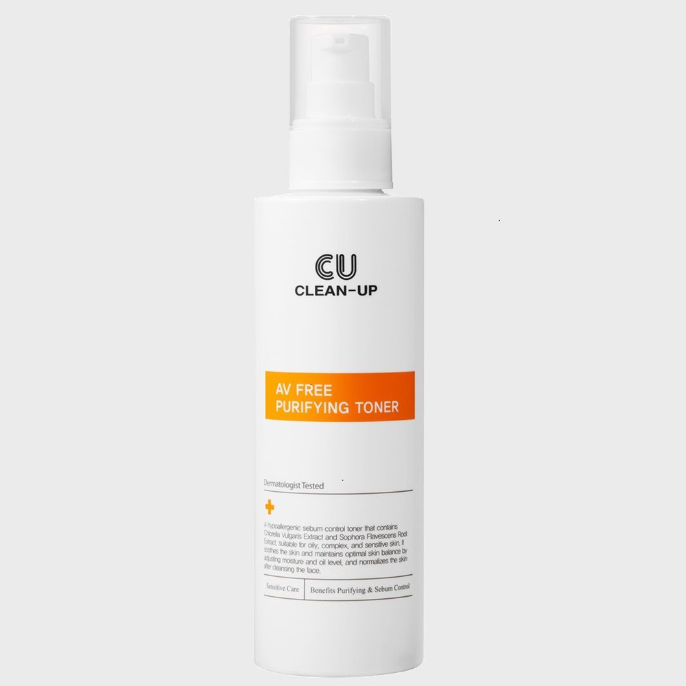 CUSKIN, AV FREE: PURIFYING TONER 180 ml. , Балансирующий очищающий тонер на основе экстракта полыни и #1