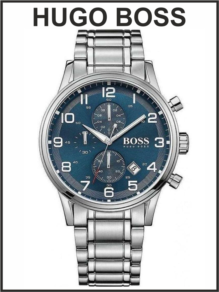 Мужские наручные часы Hugo Boss кварцевые #1