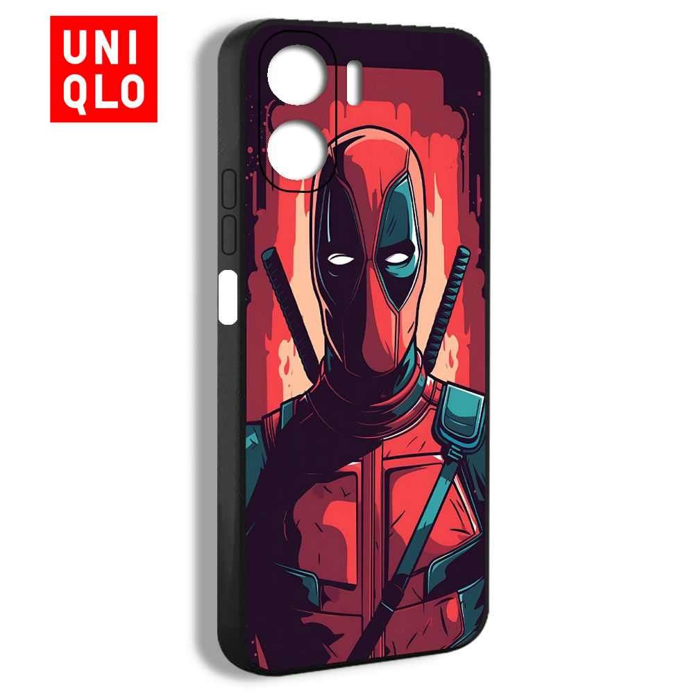 Uniqlo чехол на Honor 90 Lite с принтом deadpool Дэдпул забавный Марвел GHN02  #1