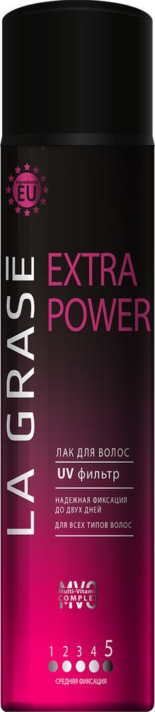 Лак для волос LA GRASE Extra Power, 400мл #1