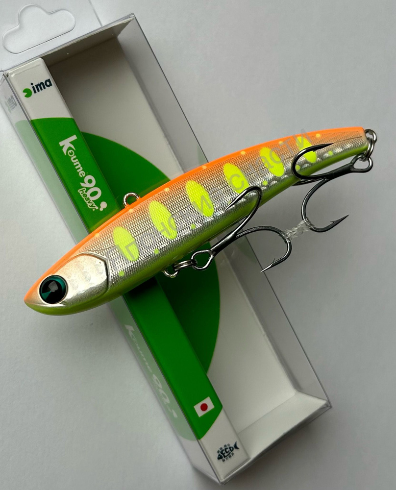 НОВИНКА 2024-2025 Раттлин Ima Koume 90 Heavy Вес 28 g цвет #R14 Dotty Orange Shad #трофейныйхищник  #1