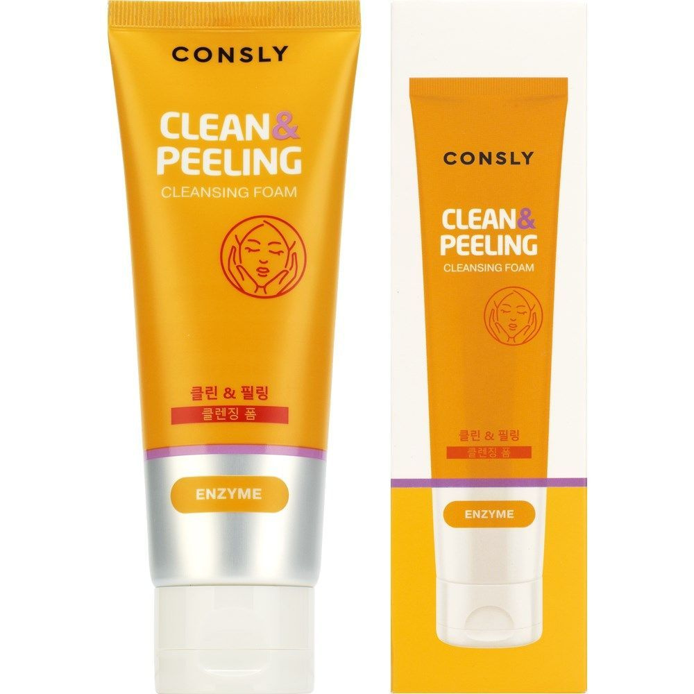 Пенка для умывания Consly Clean&Peeling энзимная с папаином, 120мл, 4 штуки  #1