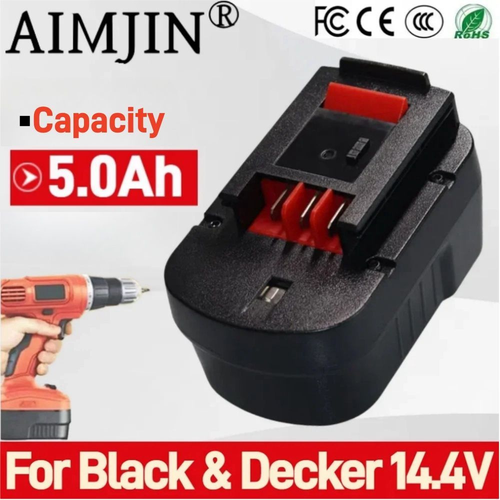 Для замены аккумулятора Black&Decker 14,4V 4000/5000/6000 мАч для электроинструмента FSB14 FS140BX 499936-34 #1