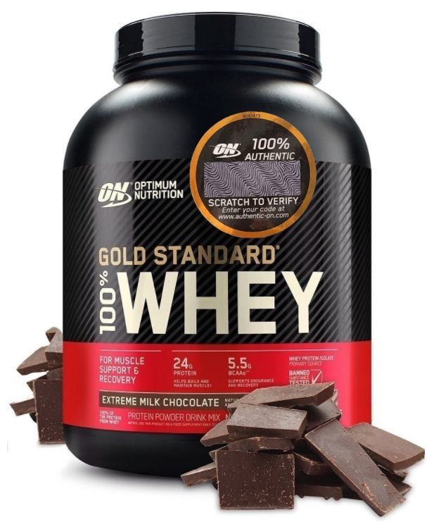 Протеин 100% WHEY GOLD STANDARD (2270 г) двойной богатый шоколад #1