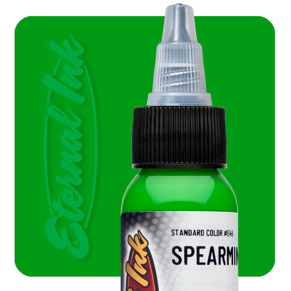 SPEARMINT GREEN Eternal краска пигмент для тату зелёный оттенок (1 oz / 30 мл)  #1