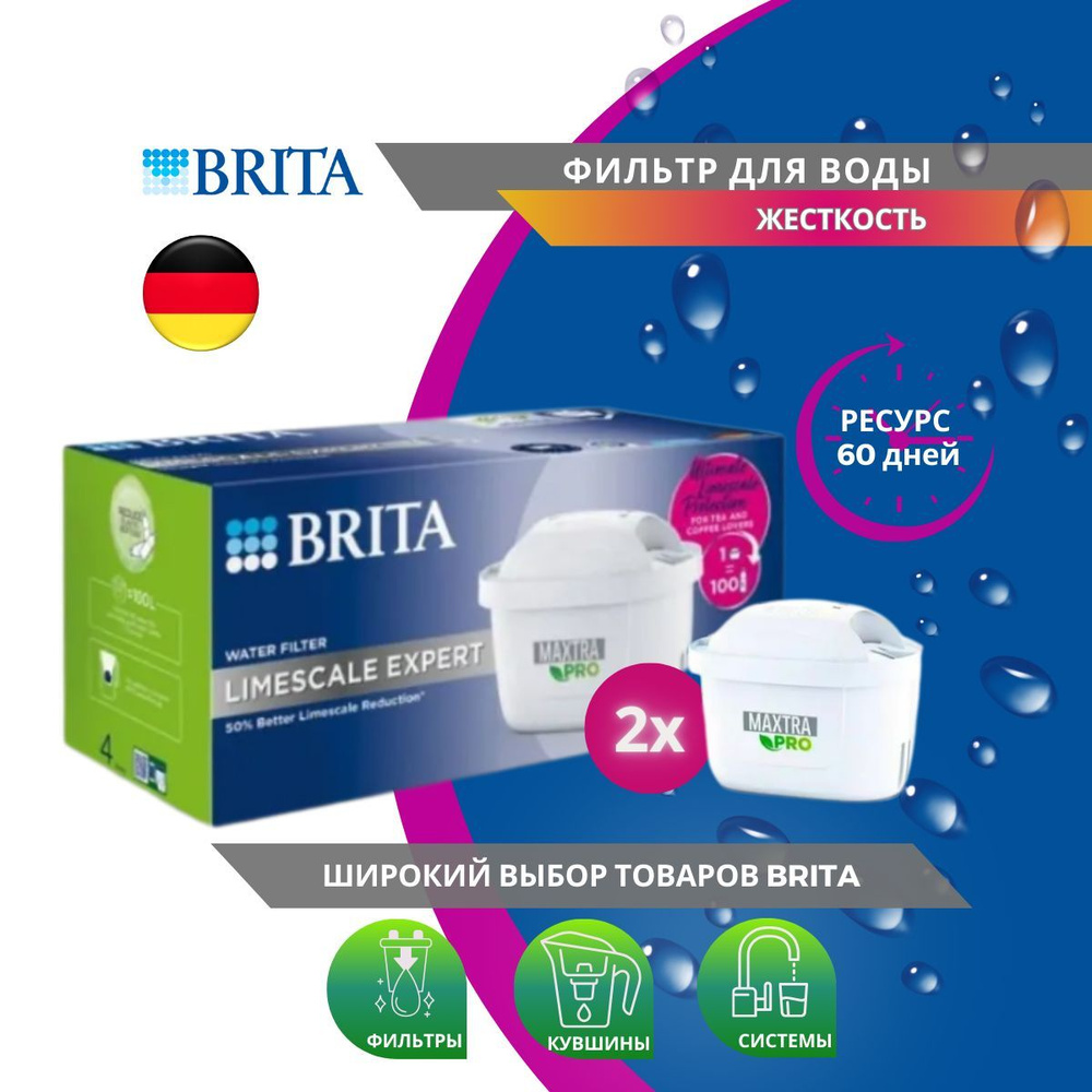 Фильтр для жесткой воды Брита BRITA Maxtra+ Limescale 2 шт. #1