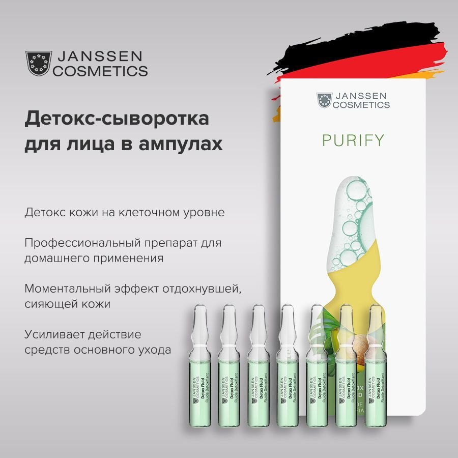 Janssen Cosmetics Сыворотка для лица детокс в ампулах Detox Fluid 7 х 2 мл  #1