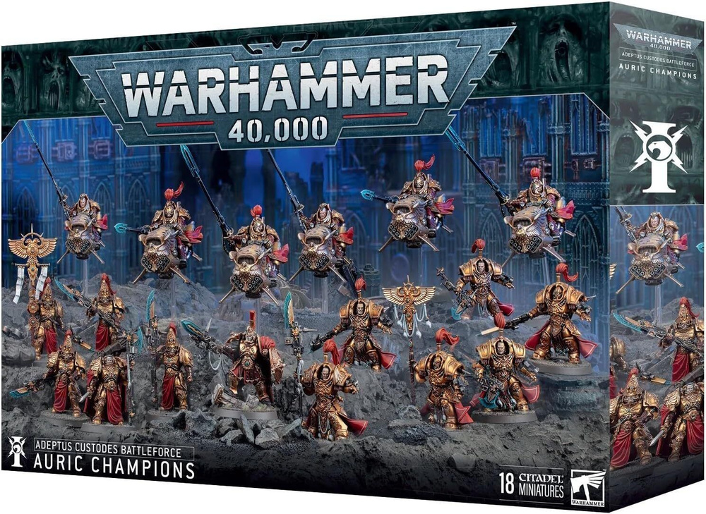 Миниатюры Adeptus Custodes Battleforce: Auric Champions #1