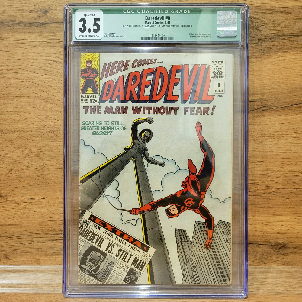 CGC Daredevil #8. 3.5. Первое Появление Ходульника! 1964 Год. | Lee #1