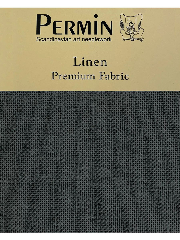 Канва Permin Linen 28 ct. (70x50 см., цвет 171) 100% лен #1