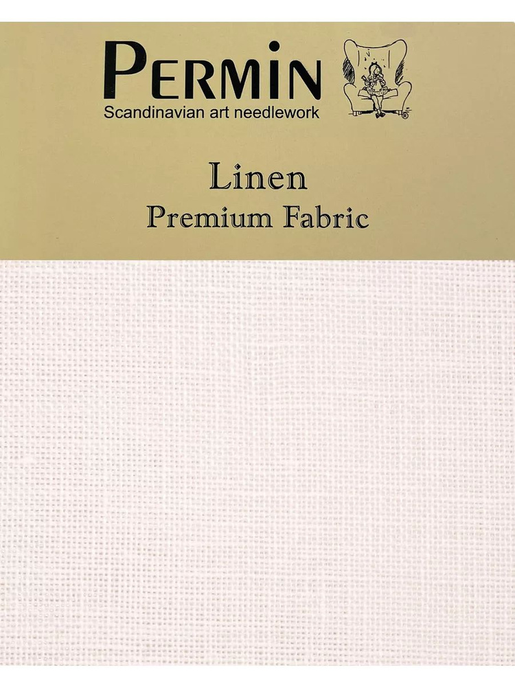 Канва Permin Linen 28 ct. (35x50 см., цвет 101) 100% лен #1