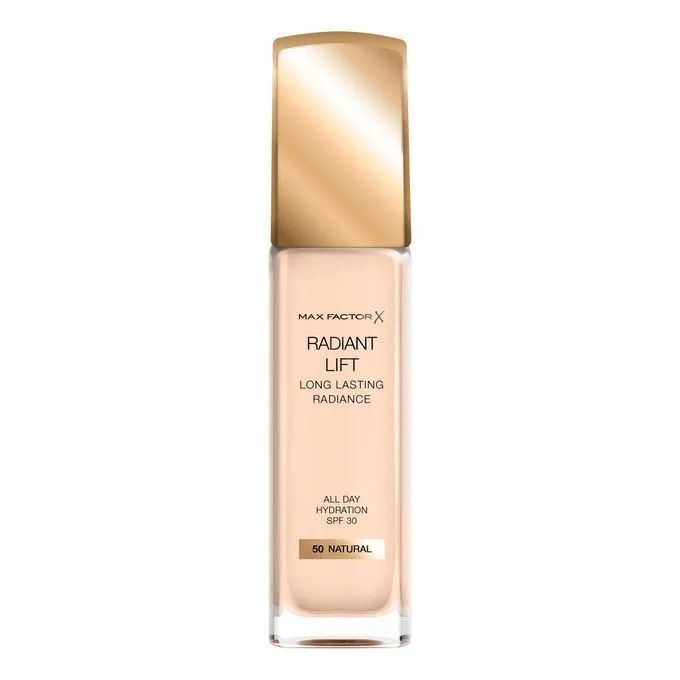 MAX FACTOR radiant lift foundation, long lasting radiance, тональная основа, оттенок 50 Natural 30мл #1