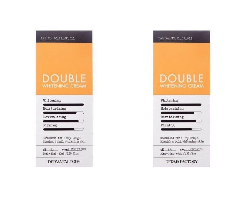 Derma Factory Крем для лица Double Cream, осветляющий, 40 мл, 2 шт #1