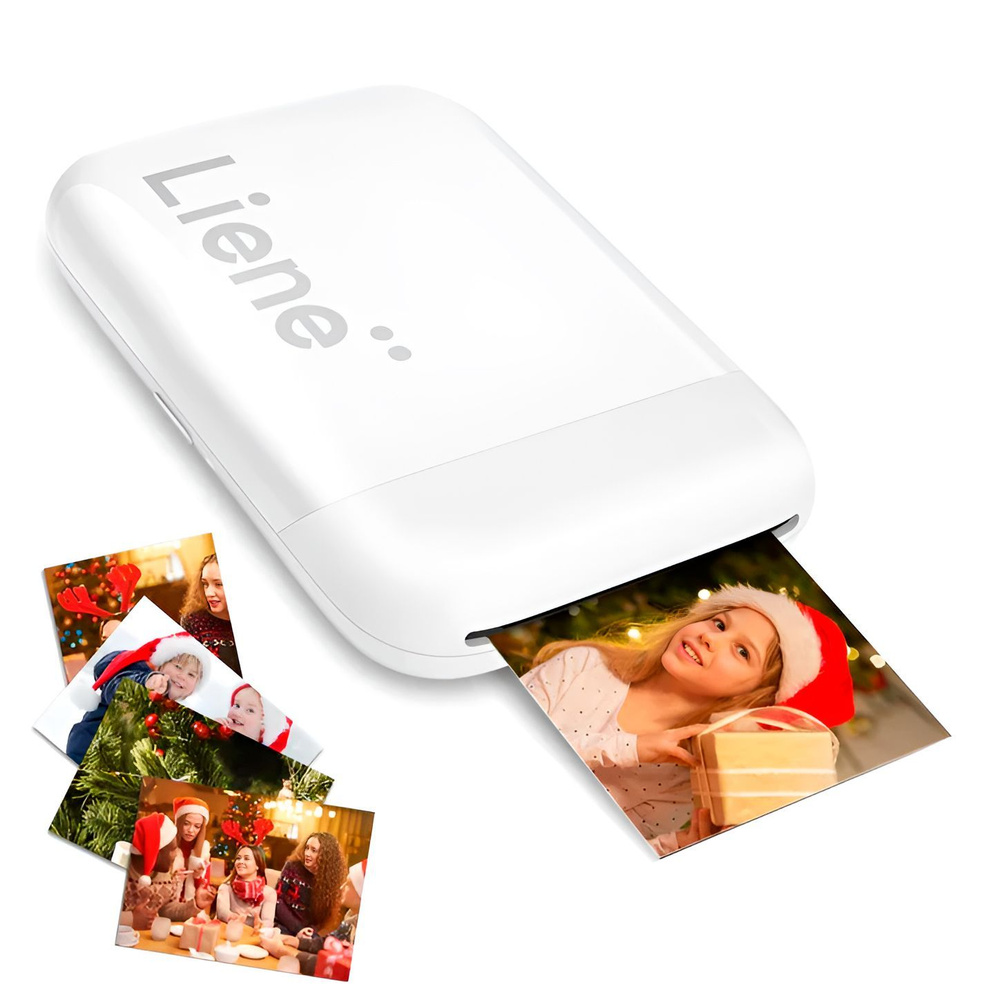 Портативный мини принтер Liene Portable Photo Printer K100 2x3" (ZPP110) White #1