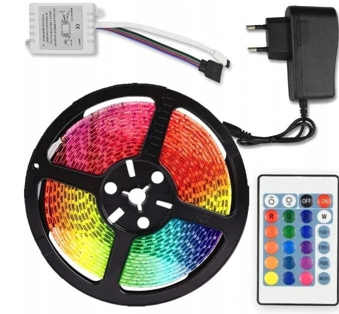 LED Strip Умная светодиодная лента Светодиодная лента Rgb ledstrip 7528 1м разноцветный/RGB, 220 Вт, #1