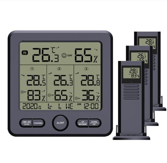 Метеостанция домашняя с выносным датчиком беспроводным термометр гигрометр  #1
