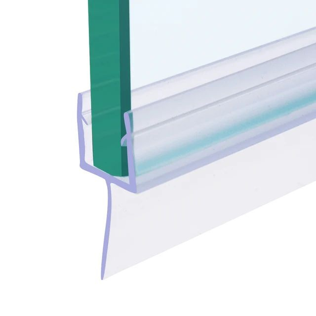 Нижний уплотнитель для двери душевой кабины и шторки на ванну для стекла 5 - 6 мм