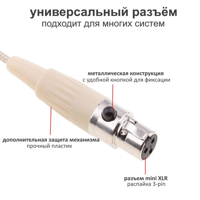 Разъем мини XLR 3-pin