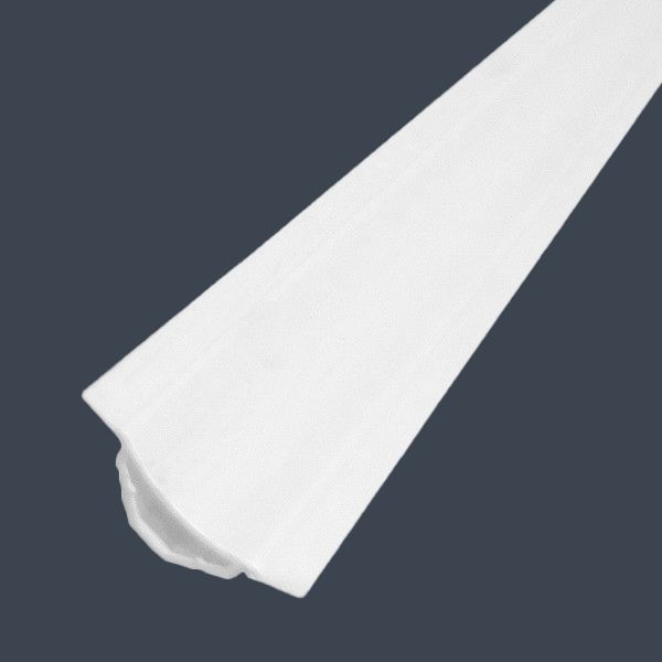 БордюрдляванныплинтусдлястолешницынакухнепластиковыйПВХIdeal20х20мм,длина2,5м,белый