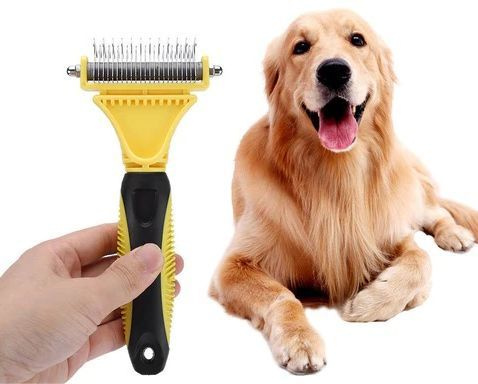 Колтунорез, дешеддер для для вычесывания кошек и собак Super Pet Dematting Comb (23+12 rounded teeth) #1