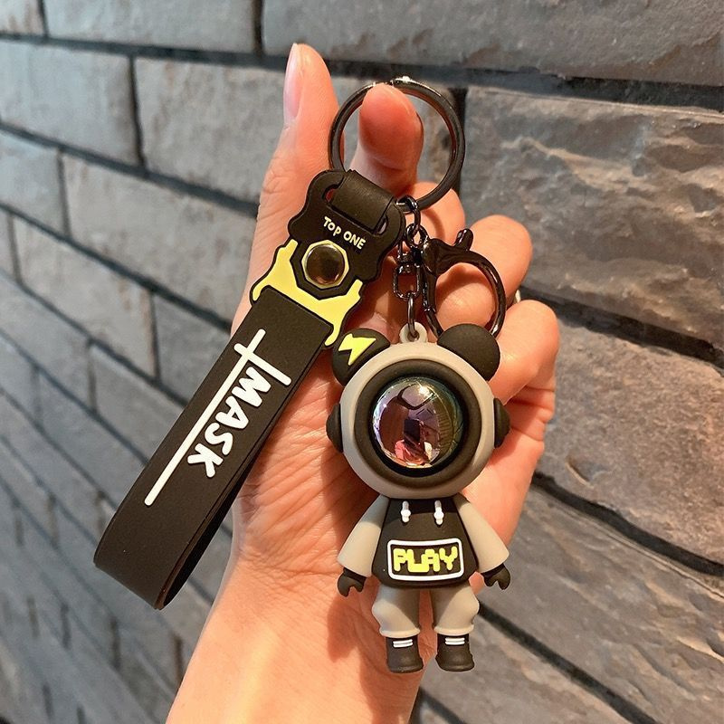 Брелок для ключей на рюкзак на сумку подарок Космонавт игрушка брелок для автомобильных ключей  #1