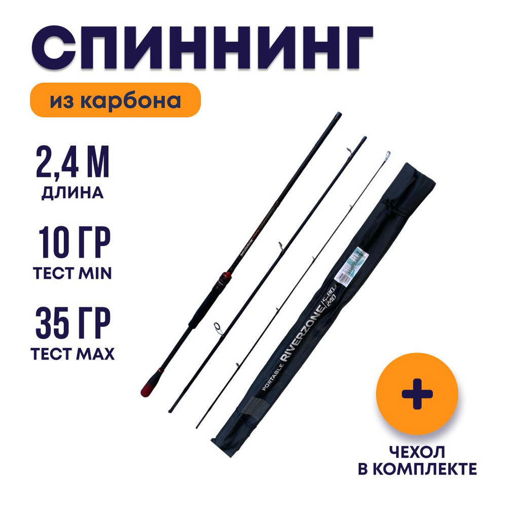 Спиннинг Riverzone Takumi S803MH 10-35гр 2,4м #1