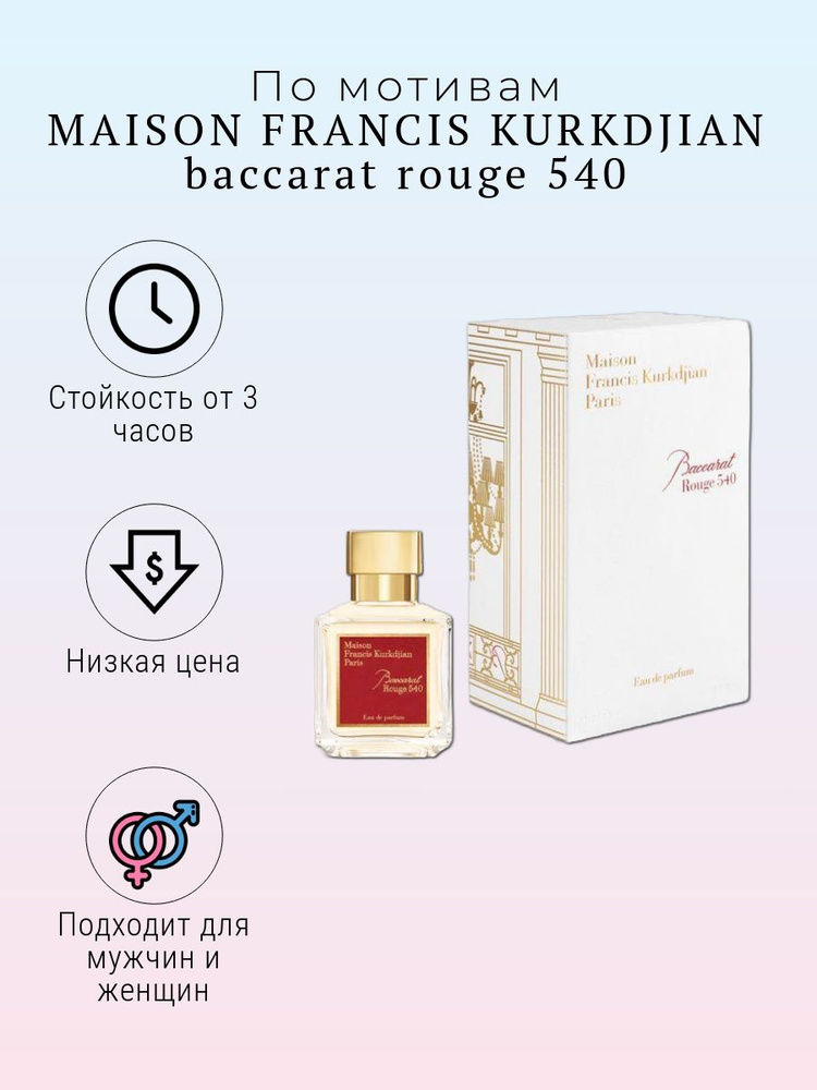 MAISON FRANCIS KURKDJIAN baccarat rouge 540 Туалетная вода 70 мл ...