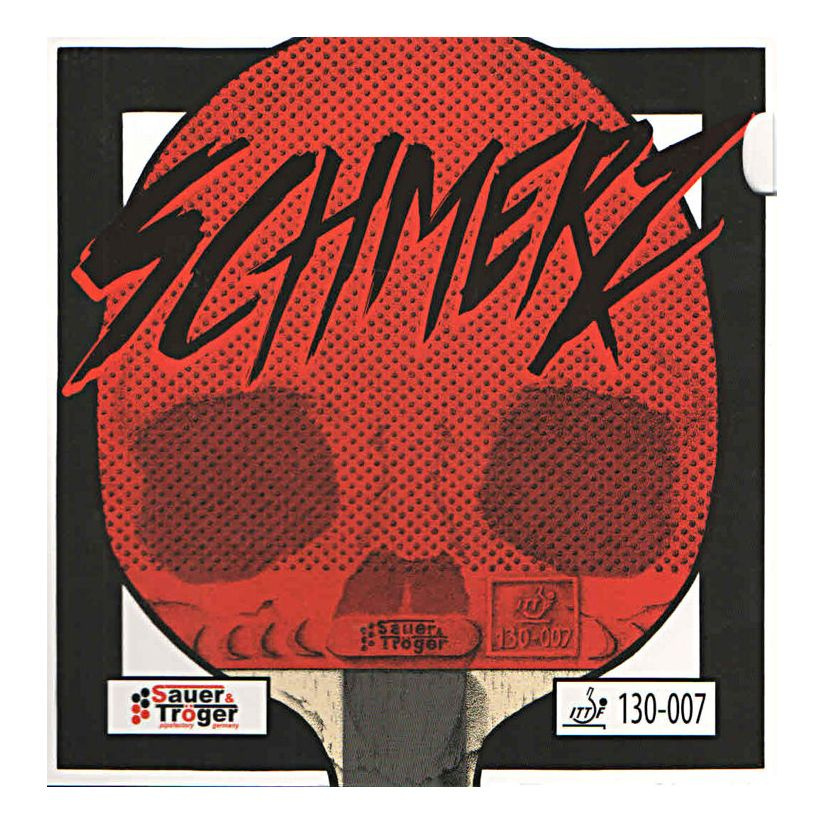 Накладка Sauer&Troger Schmerz, черная, без губки (ох), длинные шипы  #1