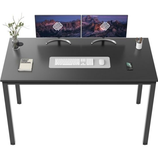 Стол компьютерный геймерский письменный с шириной 140 см EUREKA ERK-CD-5501 Black / черный, металлический, #1