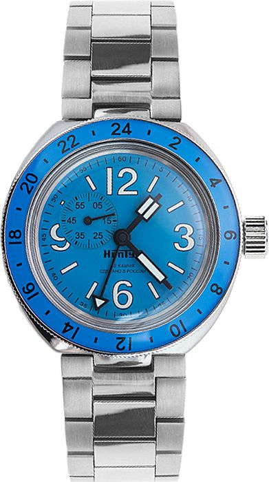 Российские мужские наручные часы Восток Амфибия Нептун 96076А, автоподзавод  #1