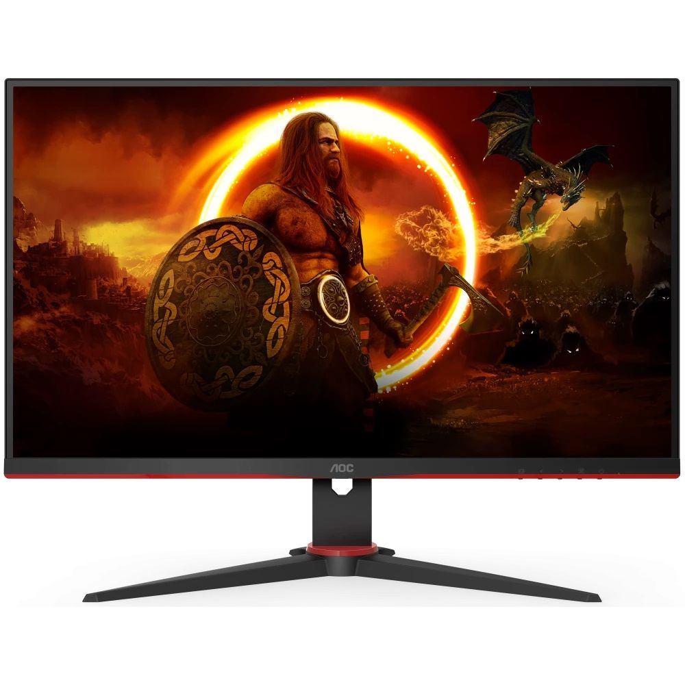 AOC 23.8" Монитор игровой 24G2SPAE/BK IPS 1920x1080 165Hz, черный, красный  #1