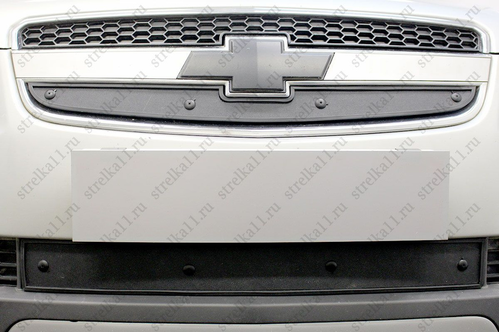 Защита радиатора / Дополнительный Зимний пакет НИЗ к съемной сетке Chevrolet Captiva (2006-2011) / зимняя #1