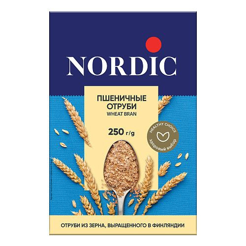 Nordic, Отруби пшеничные, 2 штуки по 250 грамм #1